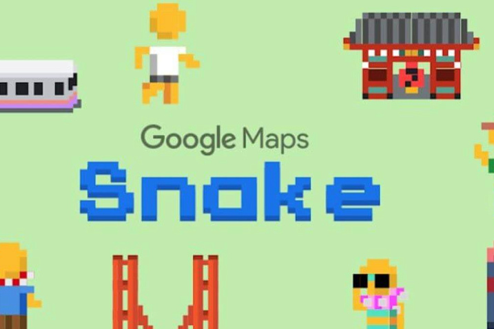 В Google Карты к первому апрелю была добавлена Змейка