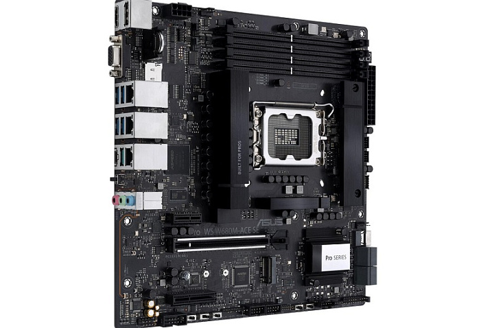 ASUS Pro WS W680M-ACE SE – миниатюрная плата для создания рабочей станции