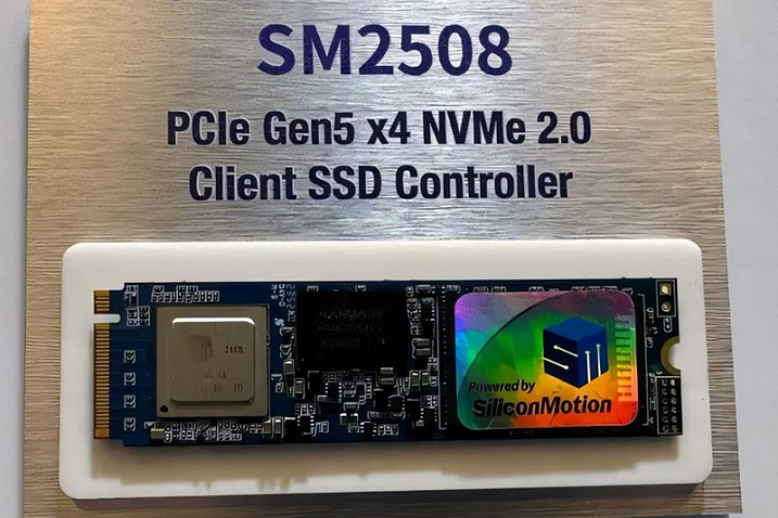 Контроллер для SSD PCIe 5.0 Silicon Motion SM2508 будет выпущен к концу этого года