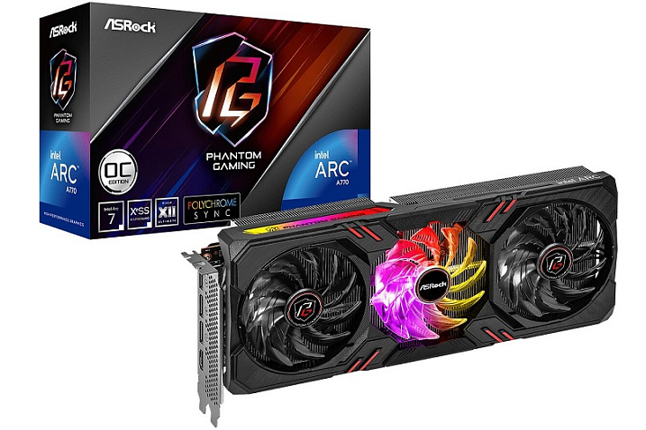 ASRock выпустила видеокарты Arc A770 Phantom Gaming и Arc A750 Challenger