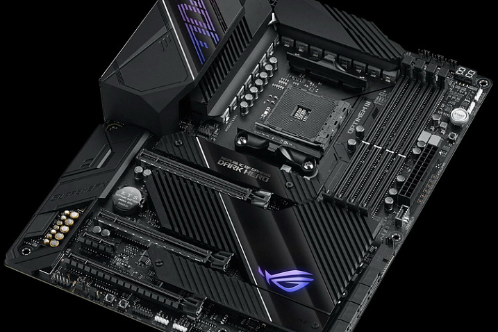 ASUS ROG Crosshair VIII Dark Hero: одна из первых материнских плат с поддержкой AMD Ryzen 5000