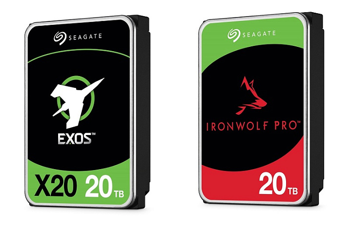 Seagate представила жёсткие диски Exos X20 и IronWolf Pro ёмкостью 20 Тбайт