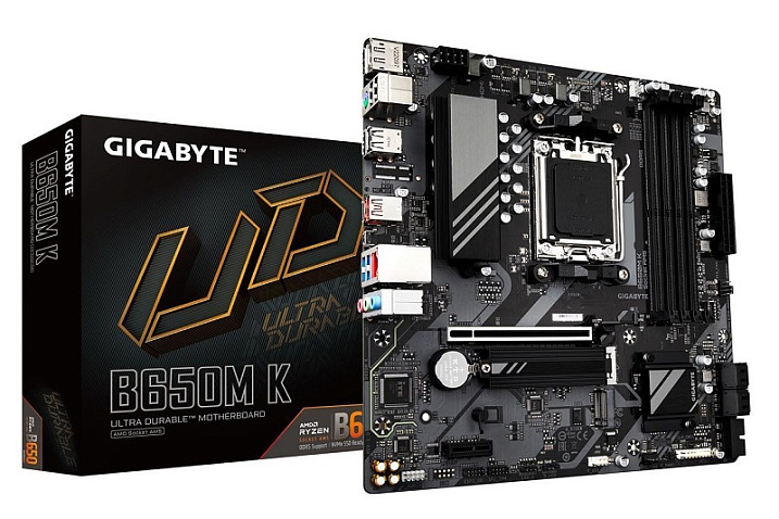 GIGABYTE B650M K стала второй материнской платой с сокетом AMD AM5 с ценой $125