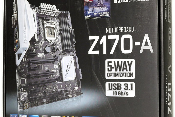 Обзор и тест материнской платы ASUS Z170-A