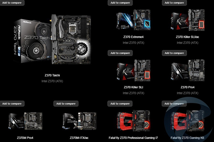ASRock выпустит десяток материнских плат на базе Intel Z370