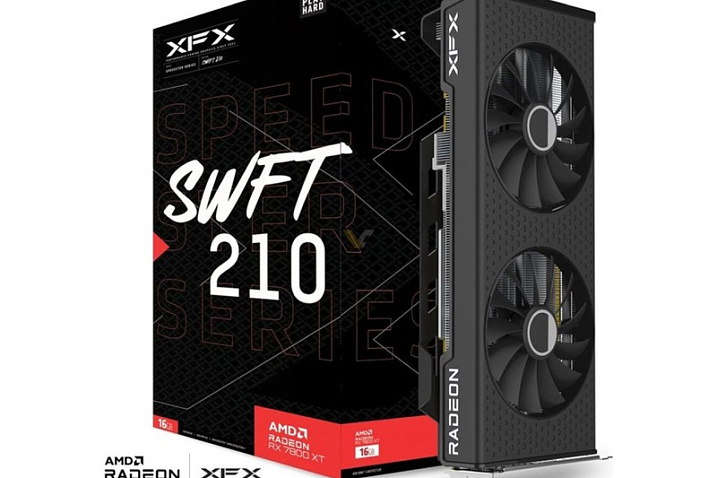 XFX выпустила двухвентиляторную Radeon RX 7800 XT Speedster SWFT 210