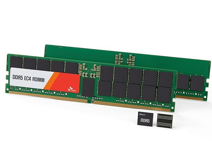 SK hynix создала первые в отрасли микросхемы DDR5 объёмом 24 Гбит