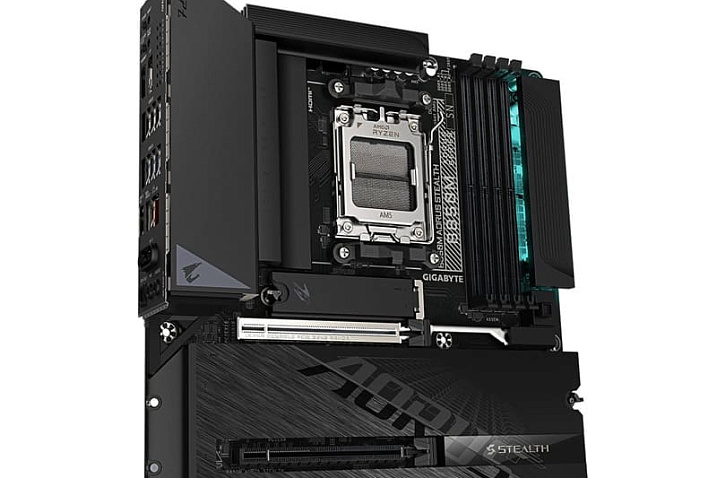 GIGABYTE выпустила плату B850M AORUS STEALTH со скрытыми разъёмами