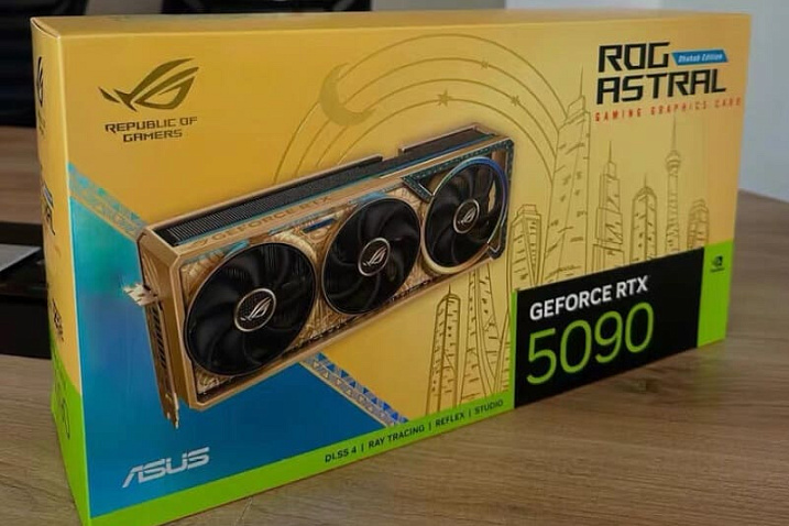 Перекупы продают ASUS RTX 5090 Dhahab более чем за $20 тысяч
