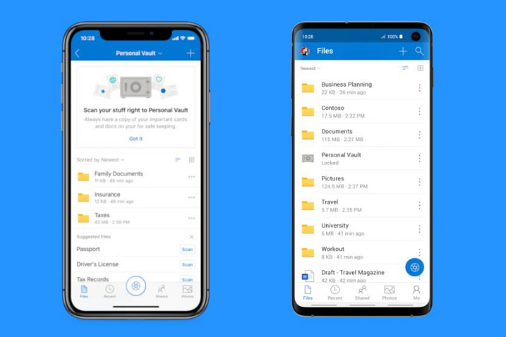 Microsoft добавит в One Drive функцию Personal Vault для защиты данных