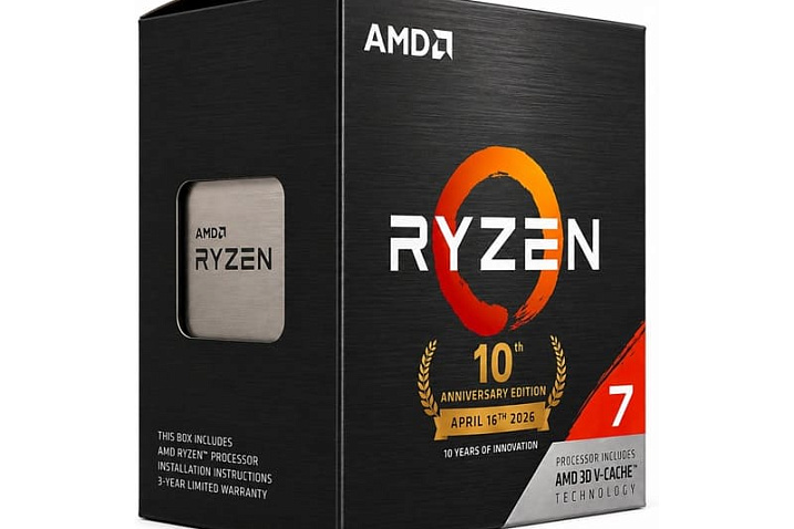 AMD Ryzen 7 5800X3D AM4 10th Anniversary Edition появился в индийском магазине