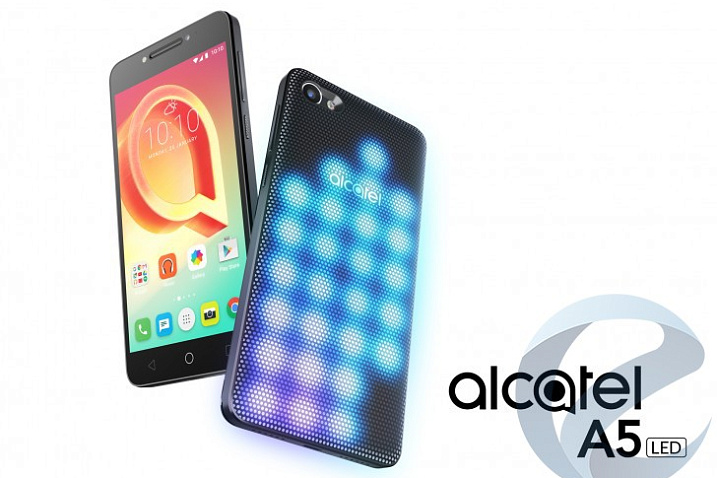 MWC 2017: Alcatel представила смартфон с задней интерактивной LED-крышкой