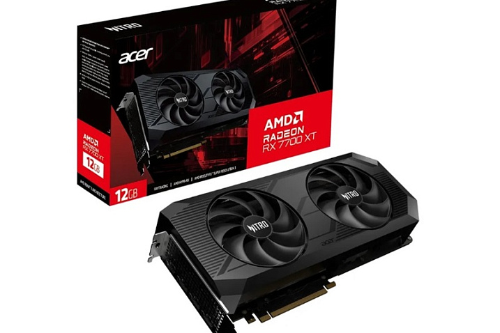 Видеокарты Acer Radeon RX 7700 XT и RX 7800 XT появились в рознице