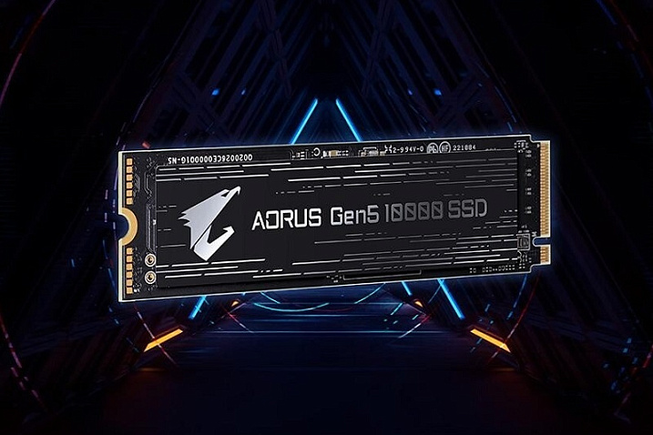 GIGABYTE анонсировала твердотельный накопитель AORUS Gen5 10000