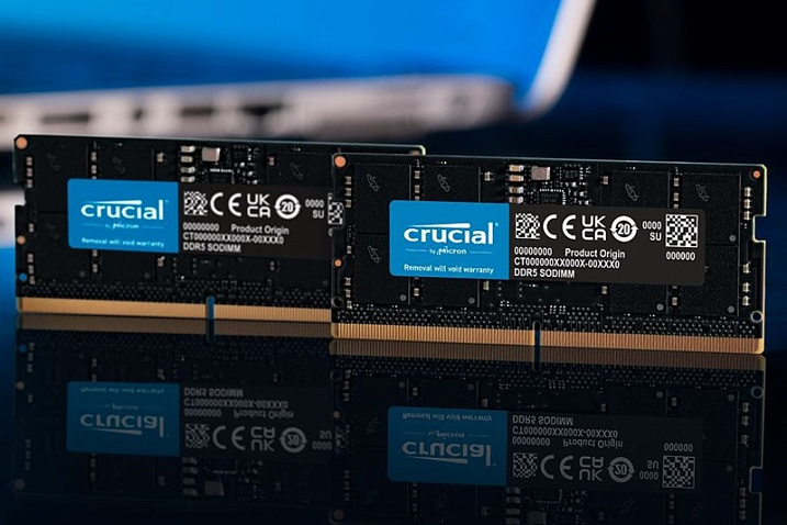 Crucial открыла предзаказ на память DDR5 SODIMM объемом 12 Гбайт