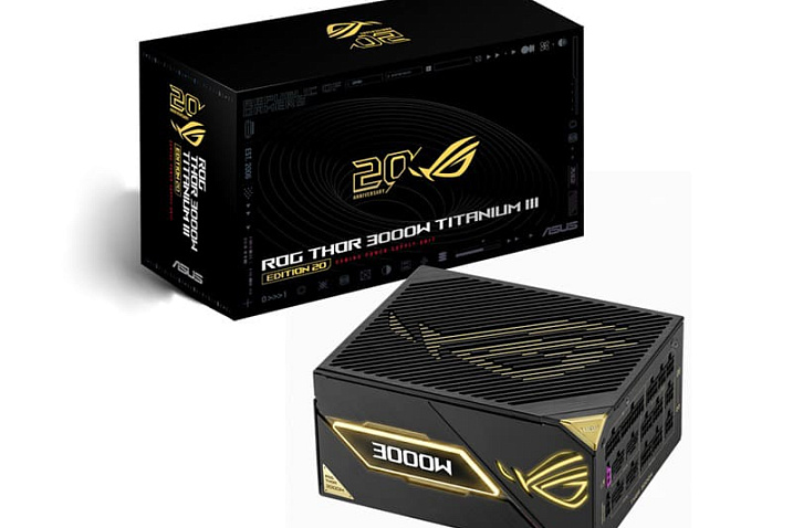 В комплекте с блоком питания ASUS ROG Thor 3000W Titanium III Edition 20 идут четыре кабеля ROG Equalizer