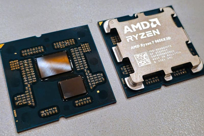 Рассматриваем первые фотографии AMD Ryzen 7 9850X3D без крышечки