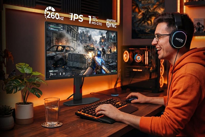 Бюджетный игровой монитор AOC GAMING 25G4ZR предлагает матрицу Full HD и 260 Hz