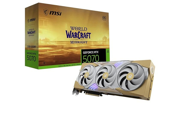 MSI и Blizzard показали ограниченную серию GeForce RTX 5070 World of Warcraft Midnight