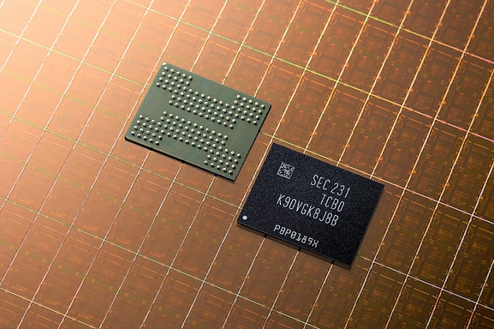 Samsung начала массовое производство 8-го поколения микросхем V-NAND 