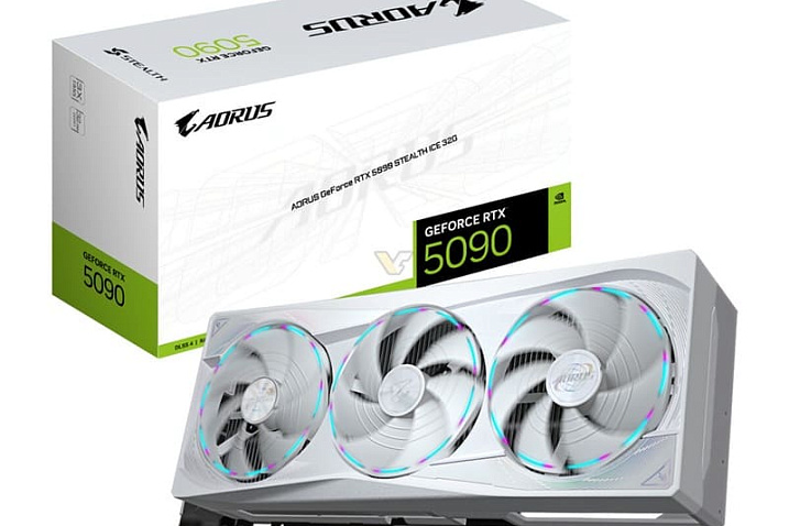 COMPUTEX: GIGABYTE показала RTX 5090 AORUS Stealth ICE со скрытым разъёмом питания