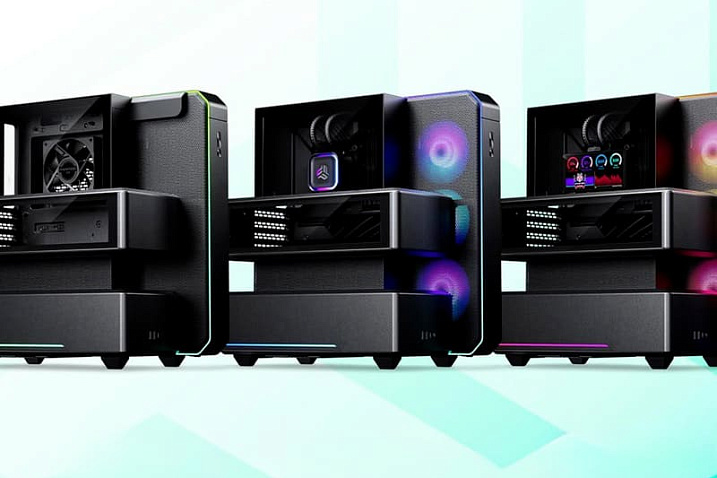 Phanteks начала продажи корпуса EX5 с раздельными сегментами под разные компоненты