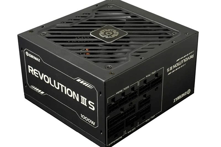 ENERMAX анонсировала блок питания REVOLUTION III S мощностью 1000 Вт