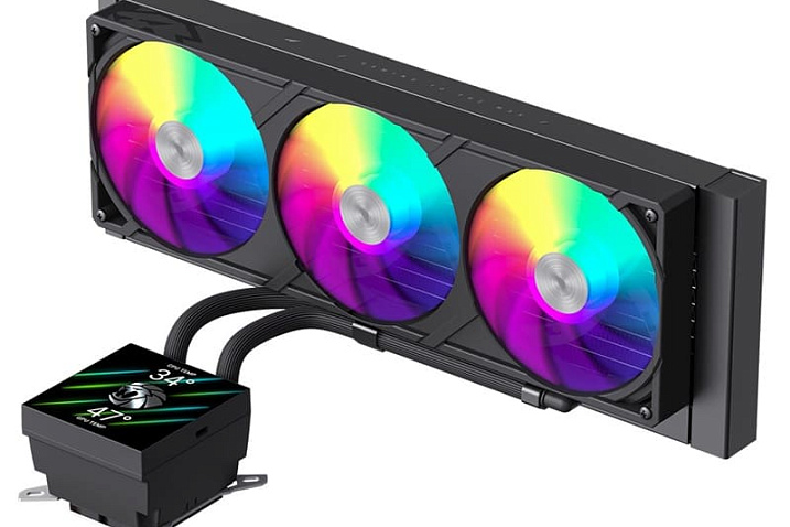 Готовые СЖО GAMEMAX Glacier LCD предлагают скрытый дизайн шлангов и дисплей