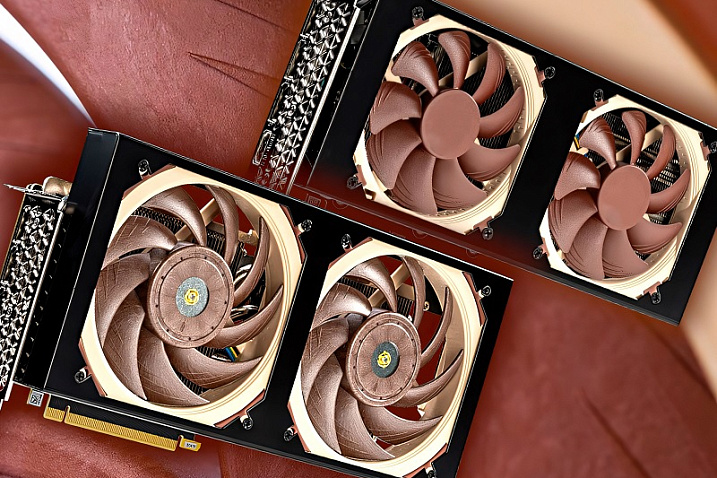 Дизайн Sycom GeForce RTX 4060Ti и RTX 4070 Silent Master напоминает ASUS Noctua Edition