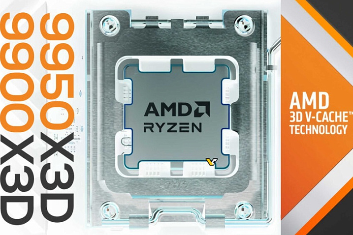 AMD Ryzen 9 9900X3D и Ryzen 9 9950X3D будут выпущены 12 марта