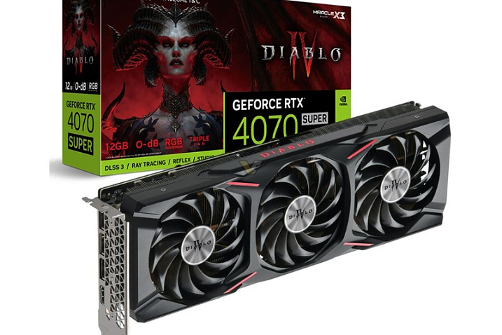 Emtek выпустила GeForce RTX 4070/4080 SUPER Miracle в стилистике Diablo IV