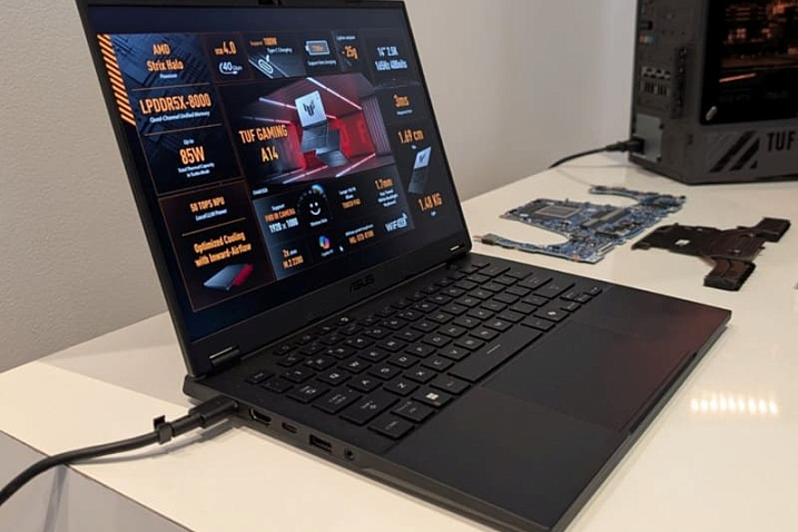 CES 2026: игровой ноутбук ASUS TUF Gaming A14 получил конфигурацию с AMD Ryzen AI MAX+ 392