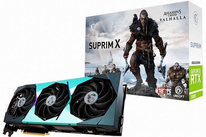 MSI выпустила GeForce RTX 3080 SUPRIM X Assassin's Creed Valhalla Edition