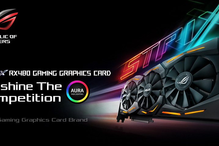 Asus представила новую видеокарту ROG Strix Radeon RX 480