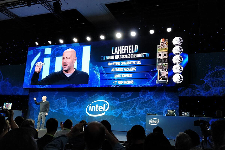 Intel представила линейку 10-нм гибридных процессоров Lakefield