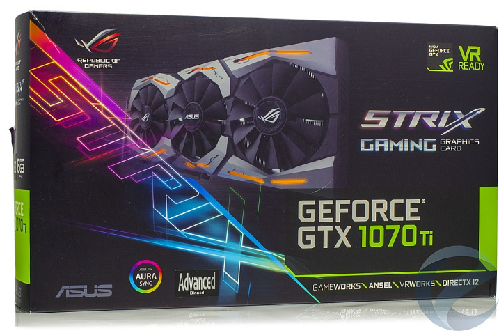 Обзор и тестирование видеокарты ASUS ROG Strix GeForce GTX 1070 Ti Advanced edition (ROG-STRIX-GTX1070TI-A8G-GAMING)