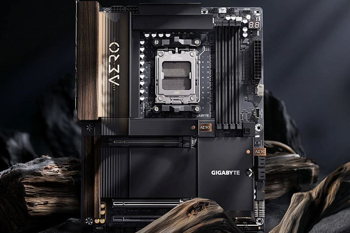 GIGABYTE X870E AERO X3D WOOD теперь доступна в тёмном исполнении DARK