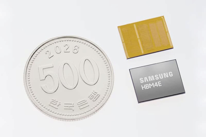 Samsung начала отгрузку первых в отрасли образцов памяти HBM4E