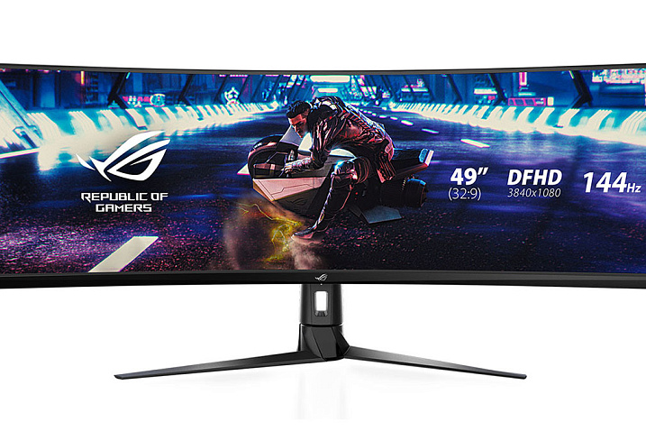 ASUS представляет ультраширокий игровой HDR-монитор ROG Strix XG49VQ