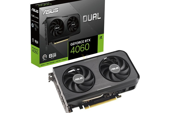 ASUS выпустила третью версию GeForce RTX 4060 Dual с уменьшенными вентиляторами