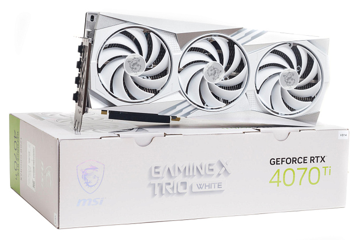 Обзор и тестирование видеокарты MSI GeForce RTX 4070 Ti GAMING X TRIO WHITE 12G