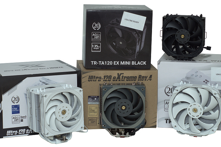 Обзор и тест четырех кулеров Thermalright Ultra-120 EX Rev.4, Thermalright Ultra-120 EX Rev.4 White, Thermalright TA120 EX Mini Black и Thermalright TA140 EX White