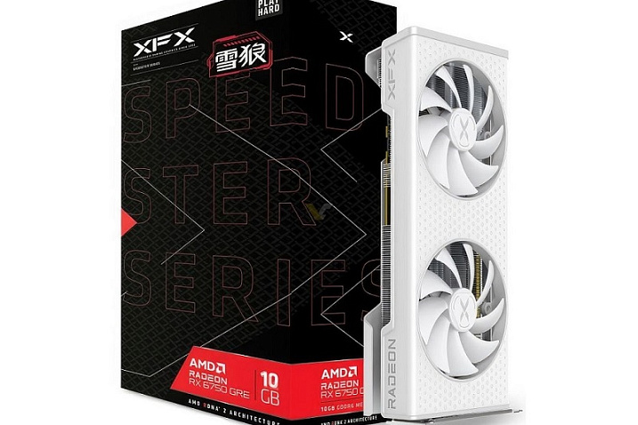 RX 6750 GRE Snow Wolf стала первой белой видеокартой XFX Radeon