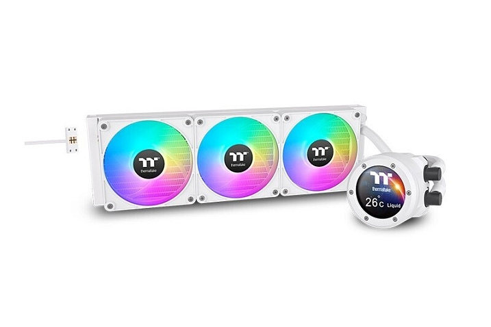 Готовые СЖО Thermaltake TH V2 Ultra EX ARGB Sync теперь доступны в белом цвете