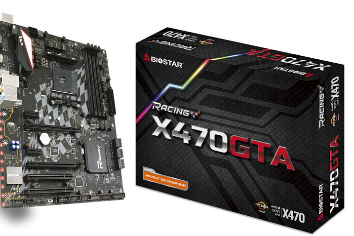 BIOSTAR анонсировала материнскую плату Racing X470GTA с поддержкой Ryzen 3000 и старых версий PCI