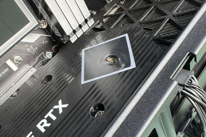 Владелец видеокарты HP GeForce RTX столкнулся с плавлением задней пластины