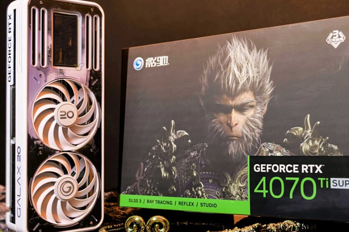GALAX GeForce RTX 4070 Ti SUPER Wukong Edition получила уникальный дизайн