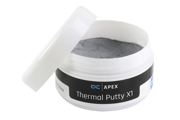 Alphacool отказывается от термопрокладок в пользу термошпаклёвки Apex Thermal Putty X1