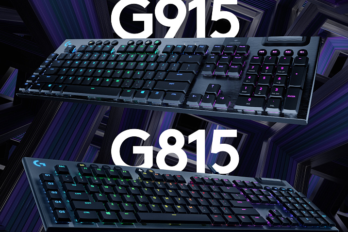 Logitech анонсировала механические клавиатуры G915 Lightspeed и G815 Lightsync RGB