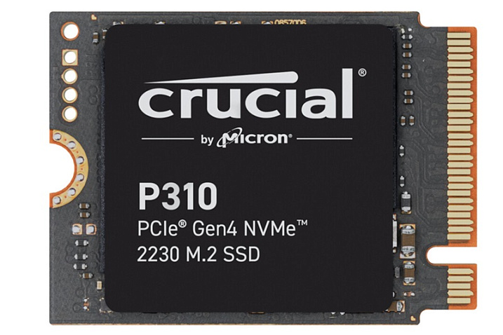 Миниатюрный накопитель Micron P310 M.2 2230 может хранить до 2 Тбайт данных